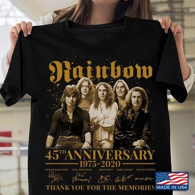 45 Year Anniversary Rainbow Ritchie Blackmore Shirt Black Unisex S-5XL 1P0679