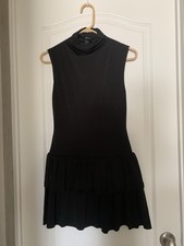 Wild Fable Women's XS Black Mini Dress High Neck Classy                    B19-7