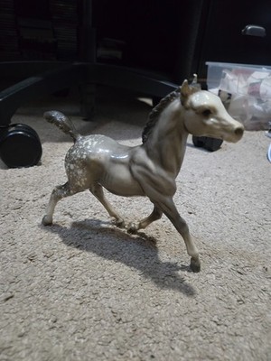 Vintage Breyer Running Foal Spice Glossy Dapple Horse - 7 Inches Tall