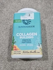 SunWarrior Collagen Building Protein Peptides Tahitian Vanilla 2.2lb Exp 10/26