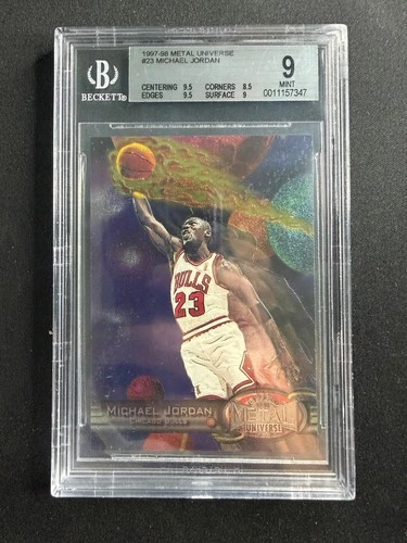 1997-98 Skybox Metal Universe - Michael Jordan #23 BGS 9 MINT - READ