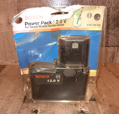 Vintage Bosch 12.0 V Power Pack New Old Stock Sealed For Bosch B2300 /B2500 Read
