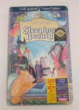 Disney Sleeping Beauty VHS Clamshell Sealed Fully Restored Limited Masterpiece