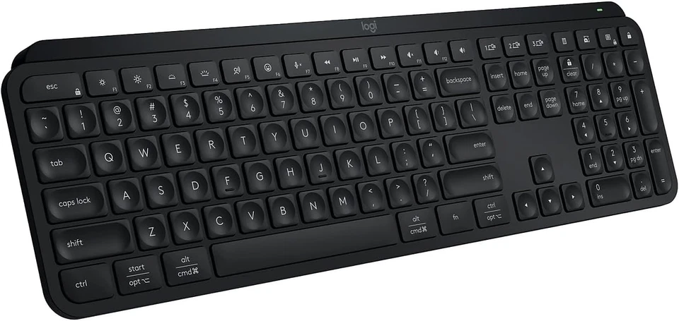 Logitech MX Keys S Kabellose Tastatur, Schwarz (920-011406)