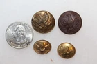 4 POST WAR INDIAN WAR UNIFORM COAT & CUFF BUTTONS