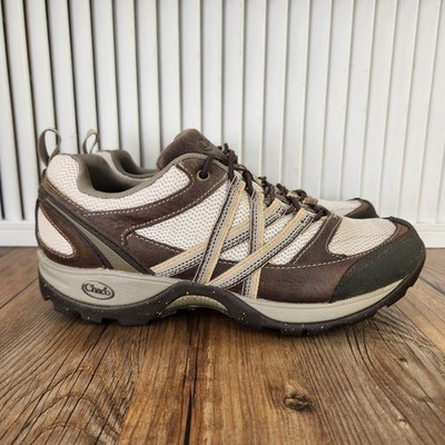 Chaco Brindle Hiking Shoes Womens Sz 10 Tan Brown Outdoor Trail Low Top Sneakers