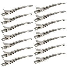 24 Packs Duck Bill Clips, 3.5 Inches Rustproof Metal Alligator Curl Clips with