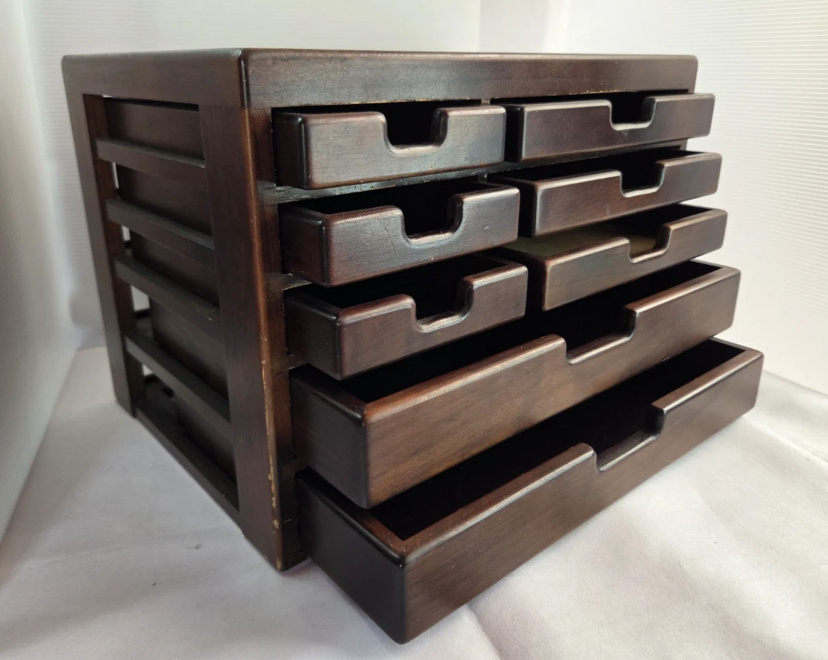 中国古玩　1983年　木製推黒　小箱　幅13cm 東K8-0330③タコチ Japanese Wood Box In Antique Wooden Boxes for sale | eBay