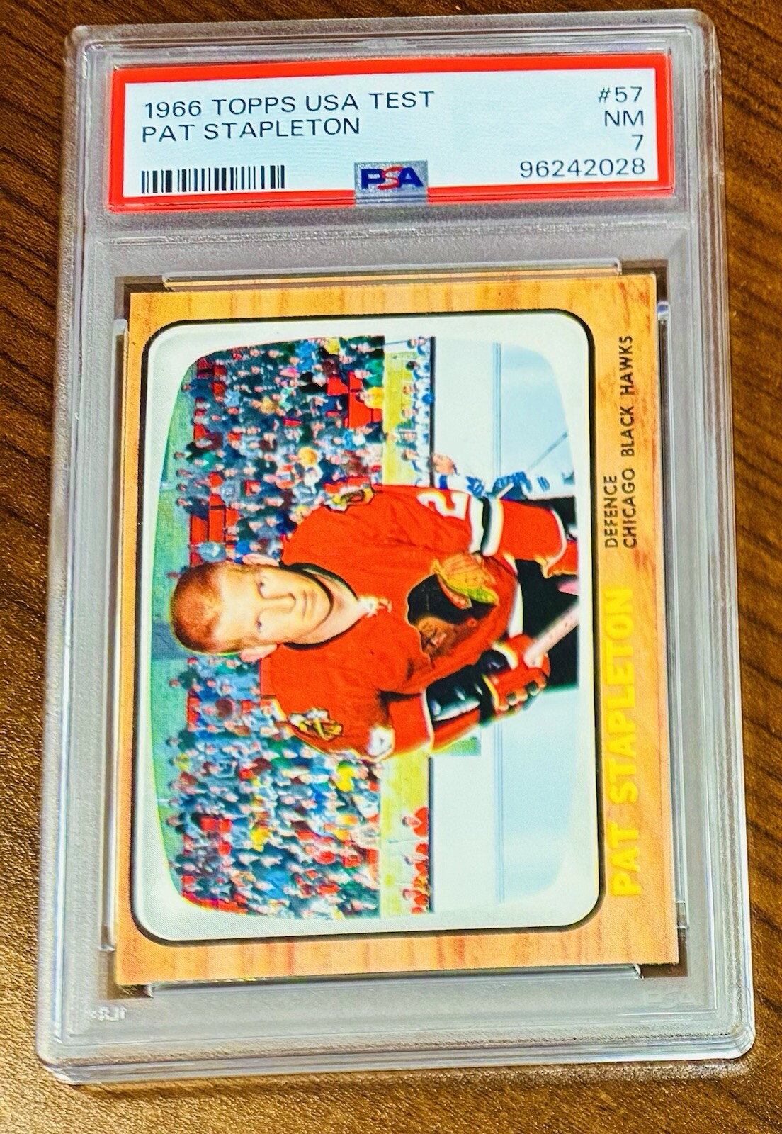 1966 Topps USA Test Hockey #57 Pat Stapleton PSA 7 NM — JUST GRADED | eBay