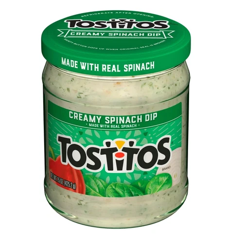 Tostitos Spinach Dip Non-Spicy Smooth & Creamy 15 oz 1 Jar