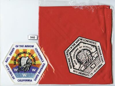 DEALER DAVE Boy Scout ORDER OF THE ARROW 1973 13th NOAC SET, MINT, MINT (940)