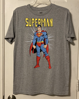 Superman DC Comic Gray Graphic Mens T-Shirt Size Small NWT | eBay