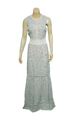 Ulla Johnson Patch Work Embroidered Dress XS Party Wear Printed Maxi NEW 22255