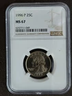 1996 P Washington Quarter NGC MS67