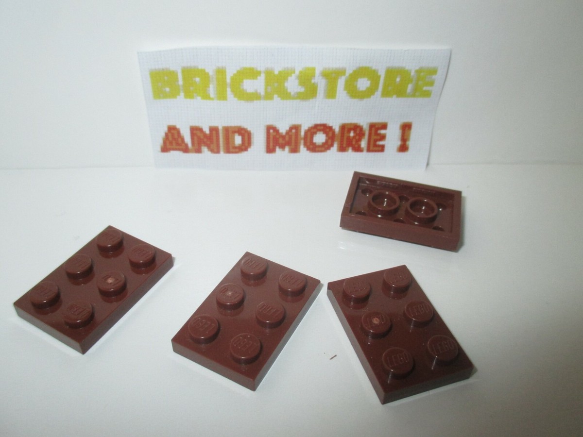 Lego - 4x plaque plate 2x3 3x2 3021 (Old) brown/marron/braun | eBay