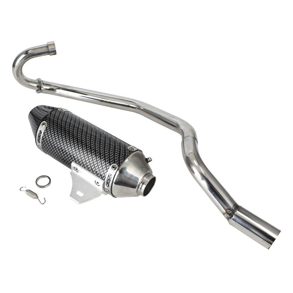 For KLX110 Dirt Bike Exhaust Pipe Carbon Fiber For KLX110/110L 2012-2024 - Image 3 of 4