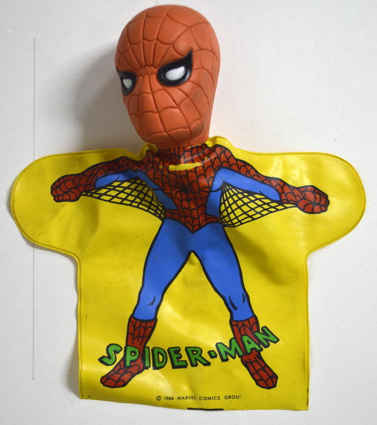 1966年 スパイダーマン ハンドパペット マスク型フィギア 1966 AMAZING