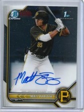 Matt Fraizer 2022 Bowman Chrome Green Autograph Rookie