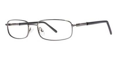 MODERN OPTICAL JAZZ UNISEX METAL EYEGLASSES 54-18-145 GUNMETAL WITH SOFT CASE