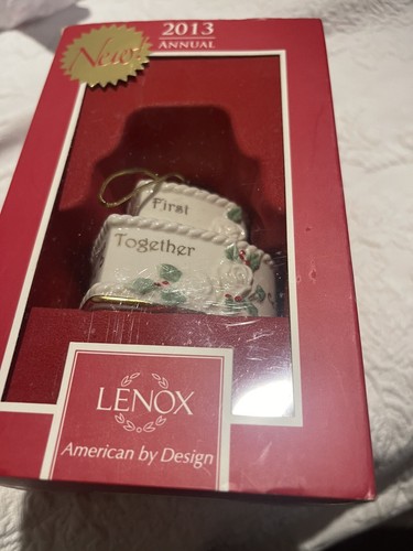 Lenox Ornament 2012 – Our First Christmas Together – Porcellana Con Oro 24K, 10,2 Cm