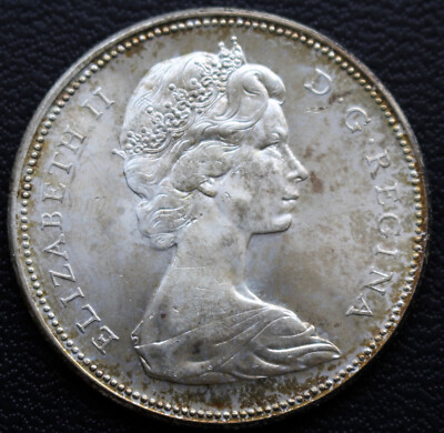 1867-1967 CANADA $1 DOLLAR .800 SILVER - Flying Goose - Canada's