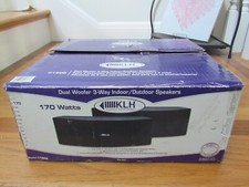 NEW IN BOX PRISTINE KLH C-180B 3 Way Dual Woofer Indoor/Outdoor Speakers