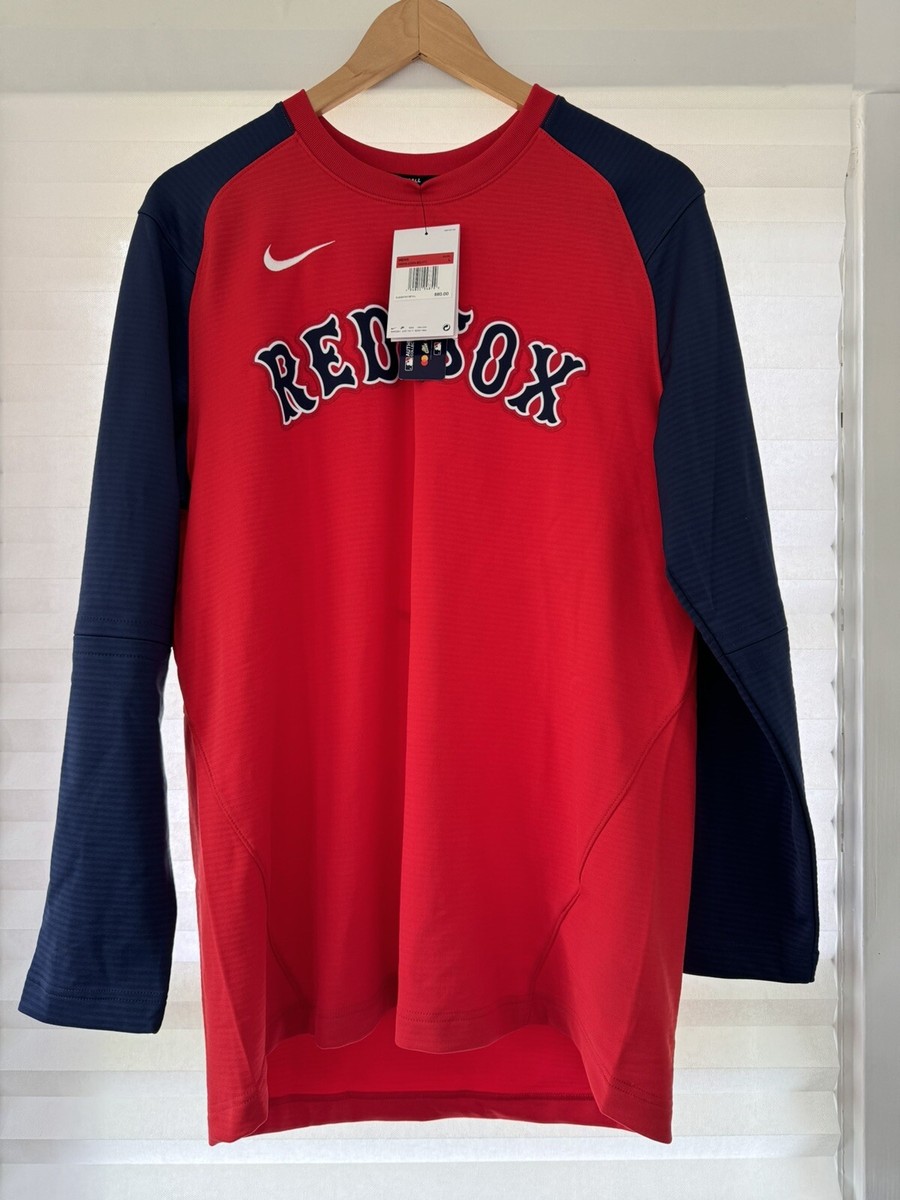 NIKE PRO Pregame BOSTON RED SOX MLB LONG SLEEVE SHIRT SZ Large Authentic
