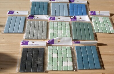 LOT 13 sealed packages JJ-CRYSTAL CERAMIC MOSAIC TILES 3/8'' x 3/8'' gqqs