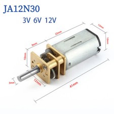 DC 3V/6V/12V GA12-N30 Micro Ingranaggio Elettrico Riduzione Velocità Cambio Metallo