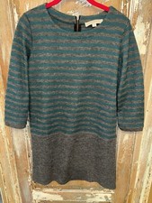 Ann Taylor Loft Knit Striped Dress Top  Size Small