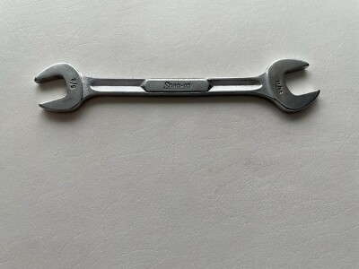 Snap-On Tools USA *NICE* 5/8'' & 11/16'' SAE Open End Chrome Wrench VS2022