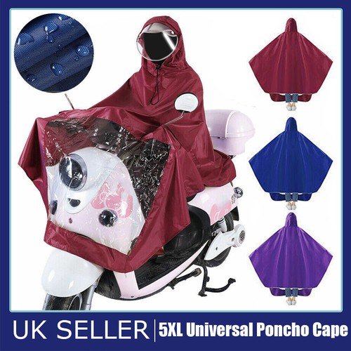 UNIVERSAL HOODED COAT PONCHO RAIN COVER CAP FOR MOBILITY SCOOTER