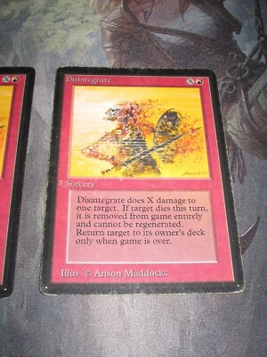Disintegrate MTG Beta Edition x1 MP/HP