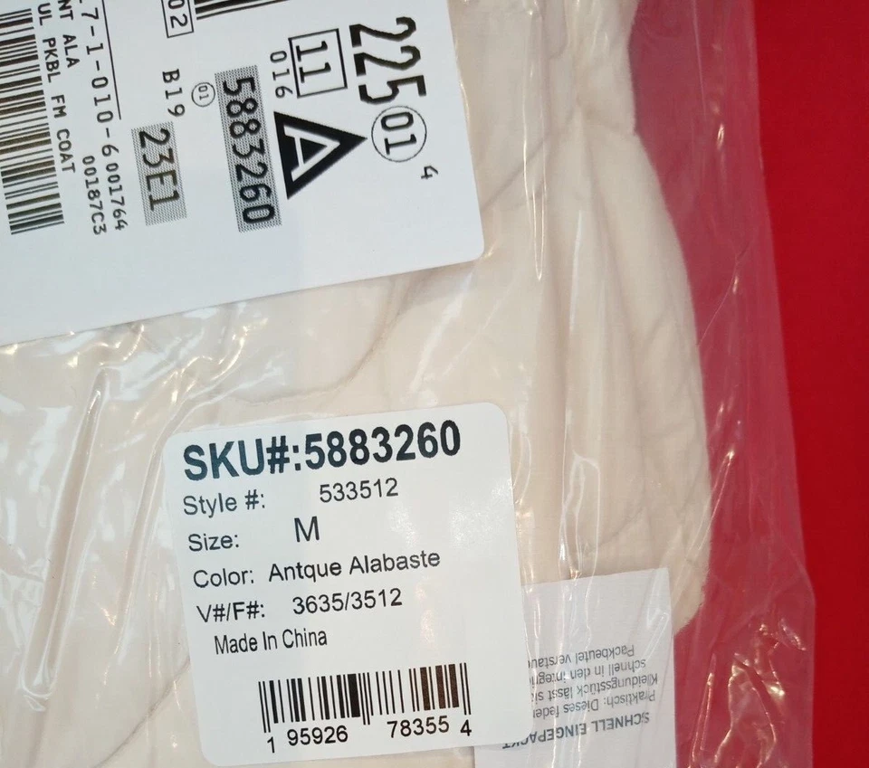 Size (14-16)M  Cream/white packable long Coat  Hood 90% Down land's end RRP£180 - Image 3 of 4