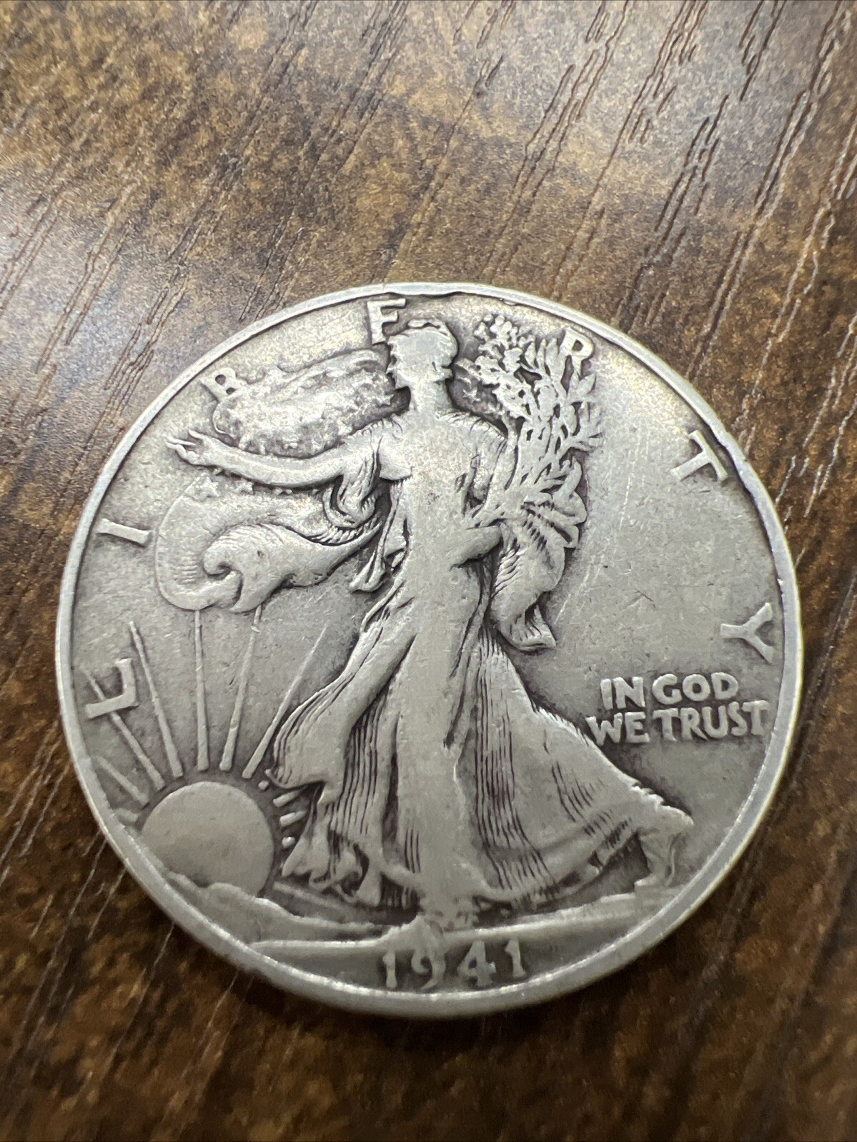 1941-D 50C Walking Liberty Half Dollar  Actual Coin Look At My Store Please