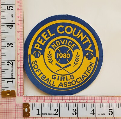 Girls Softball Association Peel County Novice 1980 Patch Bange Crest Lot