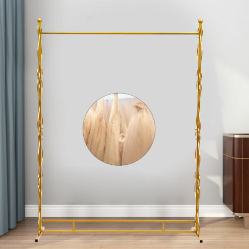 Gold Clothing Rack Modern Garment Floor-Standing Bridal Wedding Dress Display
