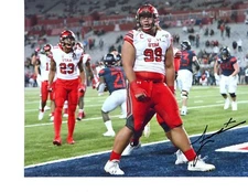 Leki Fotu Utah Utes signed autographed 8x10 football photo 2020 Draft b