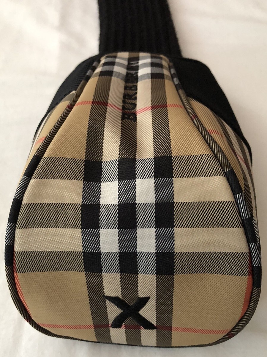 BURBERRY ゴルフポーチ チェック柄 Classic BURBERRY Nova Check Tartan Plaid Golf Hybrid/ Rescue