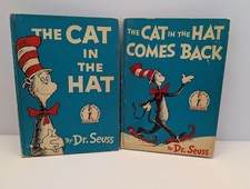 Dr. Seuss Lot: Cat in the Hat-The Cat in the Hat Comes Back 1957 1958 1st Prints