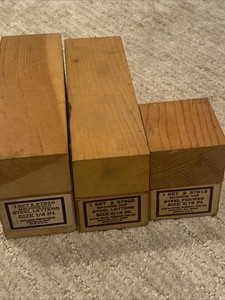 Vintage Sears Steel Letters & Figures 1/4” & 3/16”Punch Sets With Wooden Case