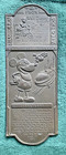 Brass Disneyland plaque opening day speech walt disney business card not 1955 — photo 1