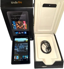 AMAZON KINDLE FIRE 1ST GEN TABLET 7" WI-FI BLACK BUNDLE PREOWN PRIORITY