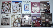 Vintage Cross Stitch Books Leaflets Lot Of 10 Mixed Themes