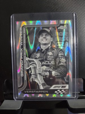 2025 Topps Chrome Formula 1 Grand Prix Winners RayWave Max Verstappen #99 Oracl 