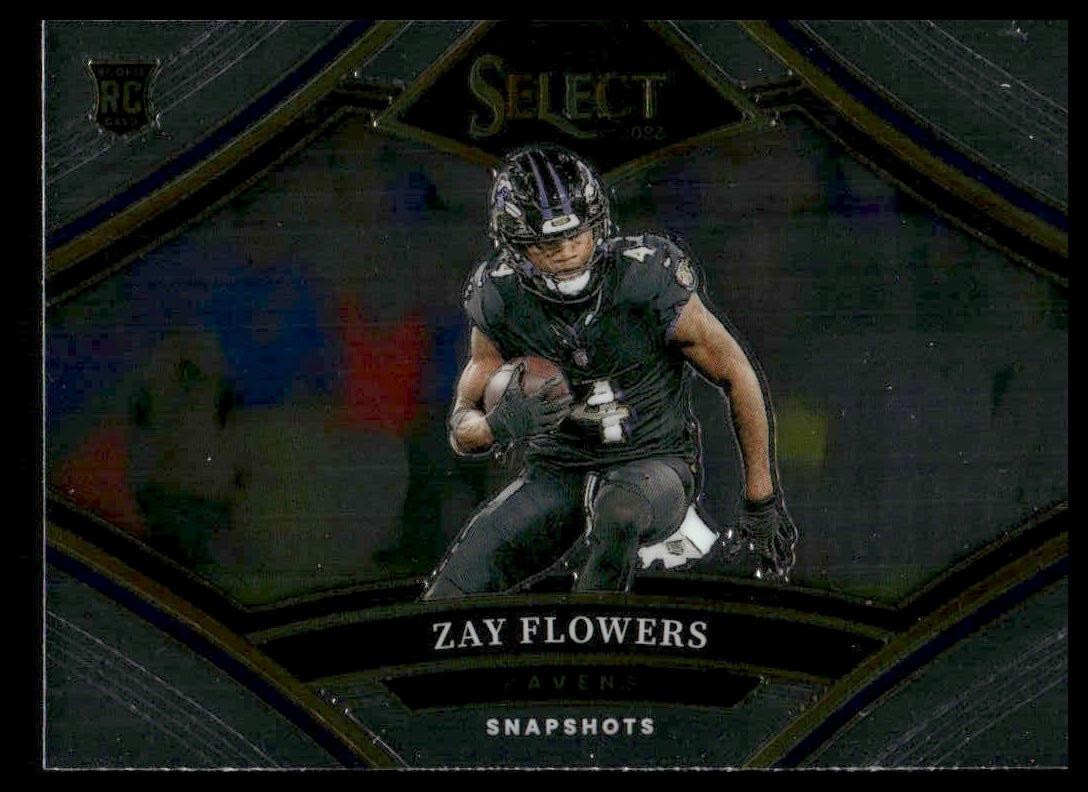 2023 Panini Select #SS-ZF Zay Flowers Rookie Snapshots Baltimore Ravens