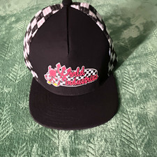 World Industries Black/White Check Trucker Hat Snapback Adjustable One Size