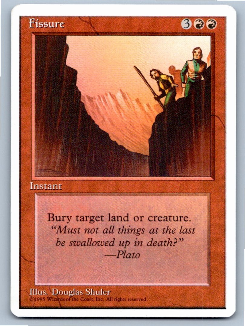 1995 MAGIC: THE GATHERING FISSURE FOURTH EDITION COMMON LP A40659 FREE S&H