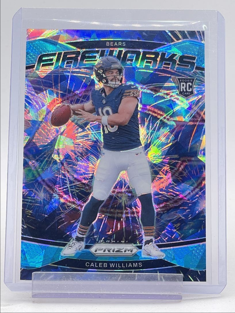 CALEB WILLIAMS 2024 PANINI PRIZM FIREWORKS ROOKIE BLUE ICE RC /99 Q5540