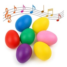 GIFTEXPRESS 18 PCS Easter Egg Shakers for Kids Colorful Percussion 7 colors